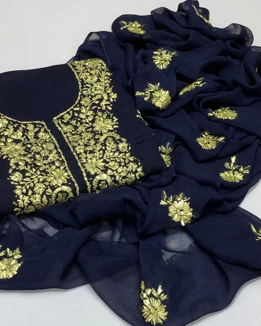 Gotta Work Lawn - Navy Blue