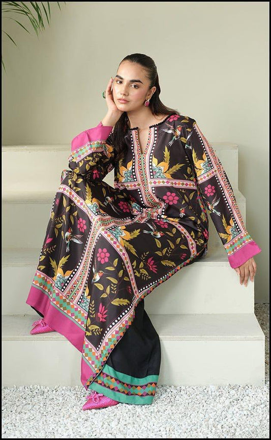 Shamoze Silk Digital Print 3Pcs Dress