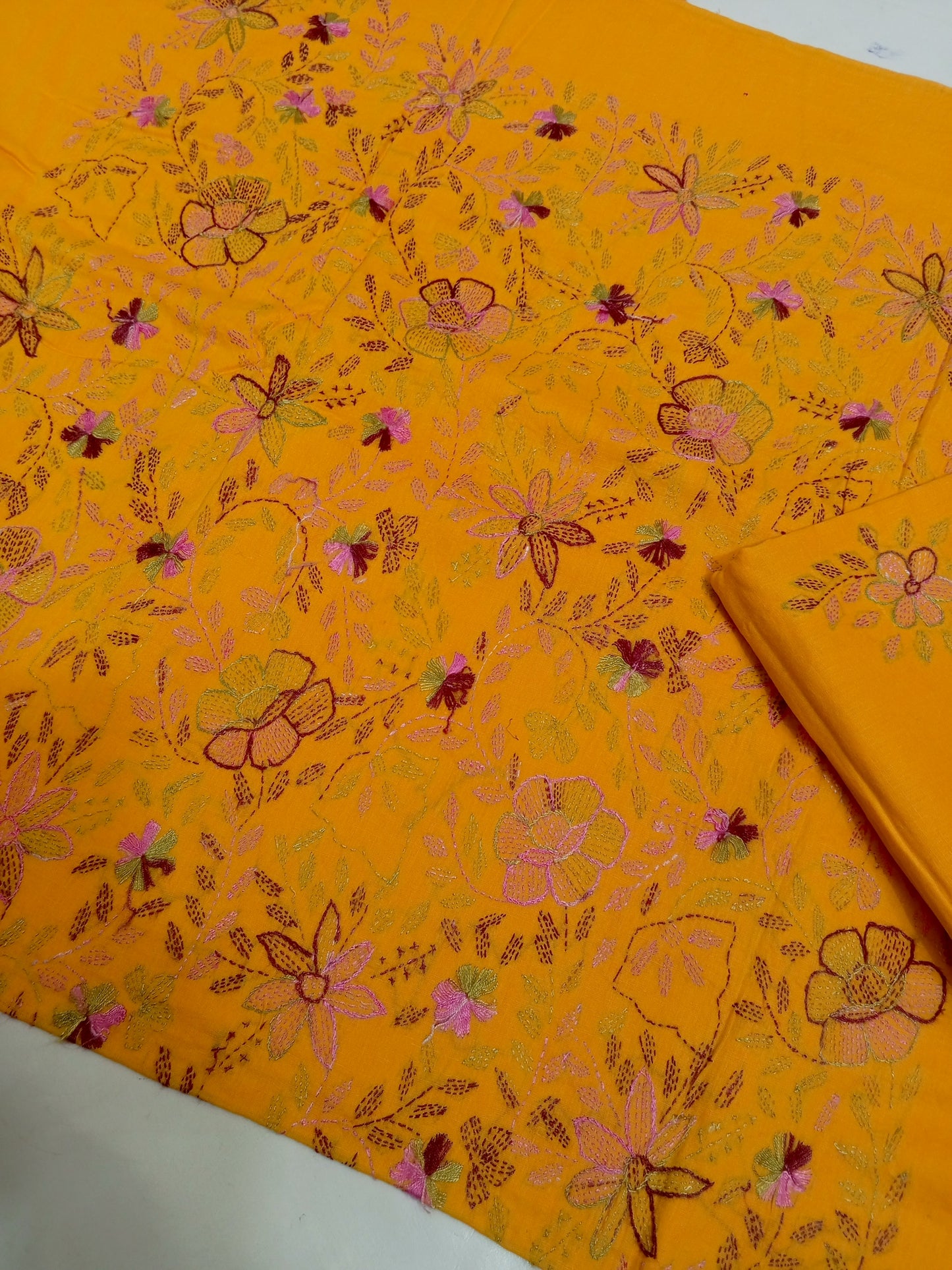 Kacha Tanka Lawn Mango Yellow