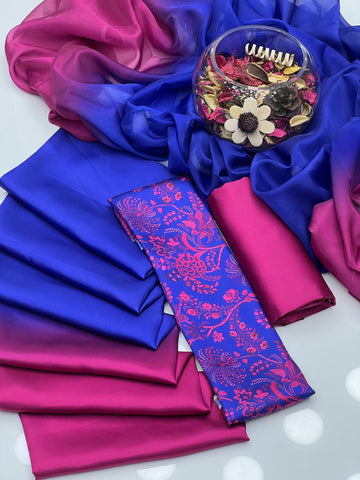 Shamoze Silk Digital Print 3Pcs Dress
