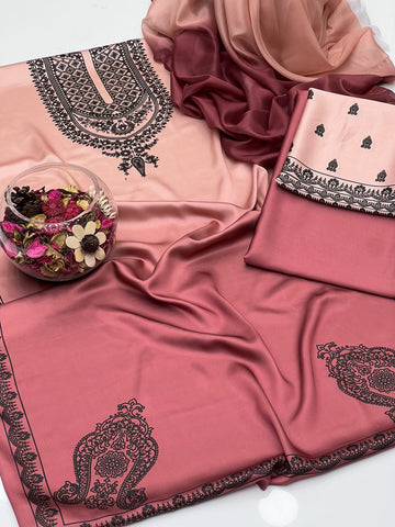 Shamoze Silk Digital Print 3Pcs Dress