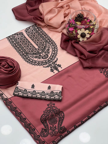 Shamoze Silk Digital Print 3Pcs Dress