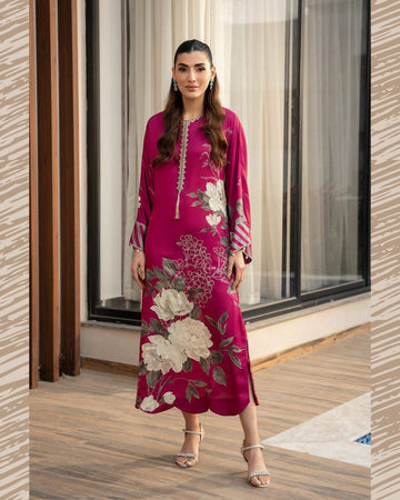 Shamoze Silk Digital Print 3Pcs Dress