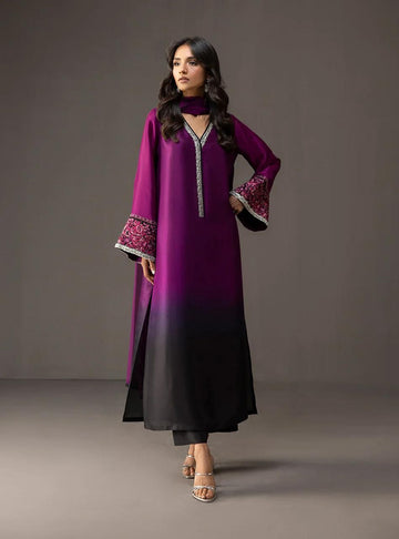 Shamoze Silk Digital Print 3Pcs Dress