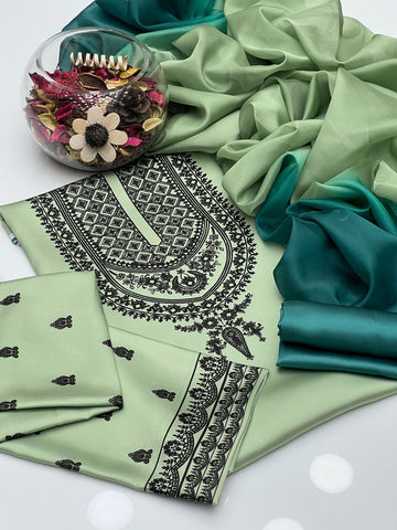 Shamoze Silk Digital Print 3Pcs Dress