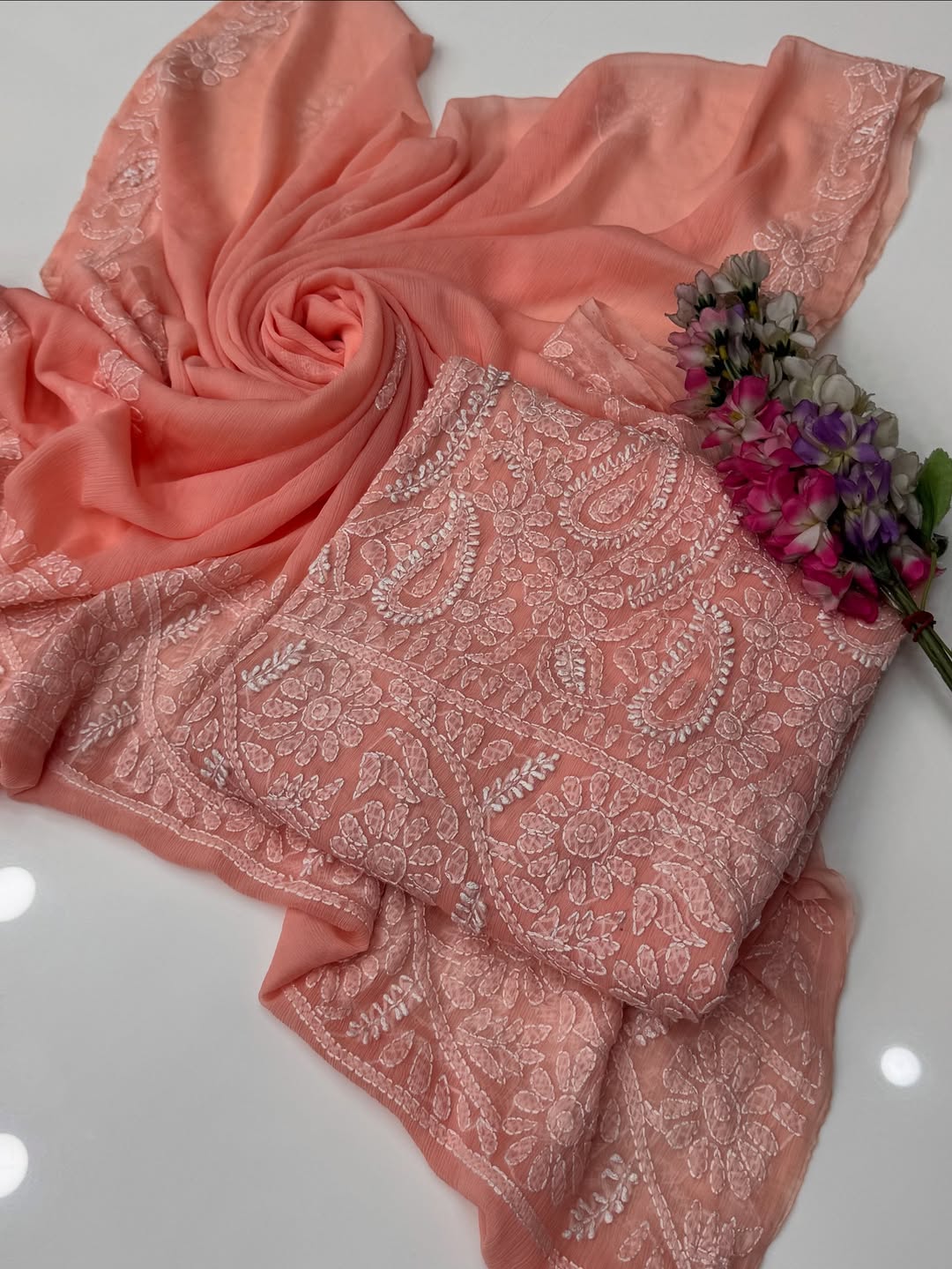 Soft Chiffon Chikenkariđź‘—