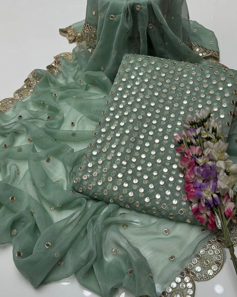 Heavy Sheesha Plastic Paani Work