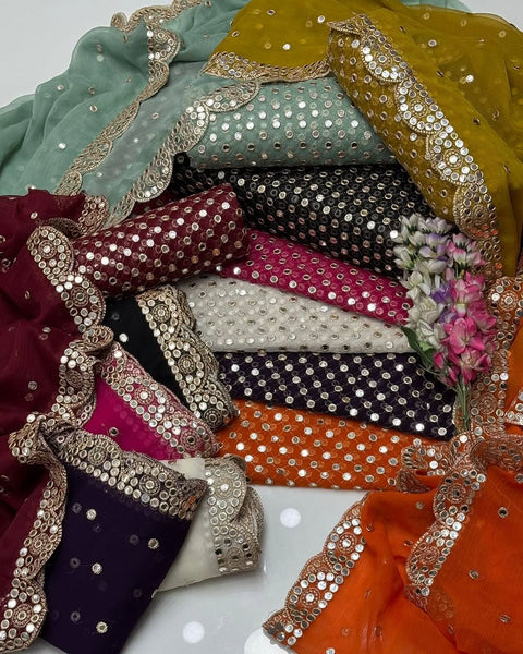 Heavy Sheesha Plastic Paani Work