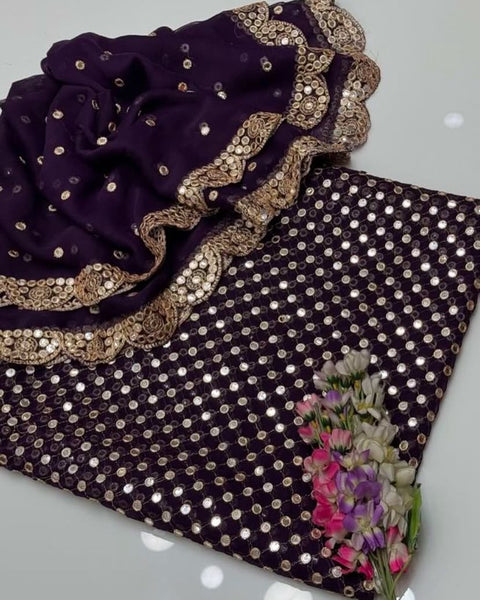 Heavy Sheesha Plastic Paani Work