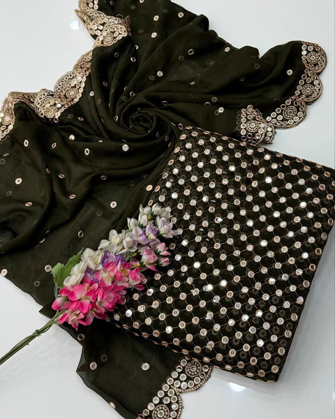 Heavy Sheesha Plastic Paani Work