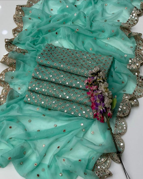 Heavy Sheesha Plastic Paani Work