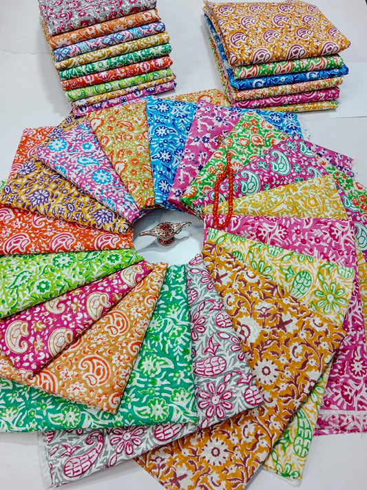 Block Print Lawn Tarkashi Work