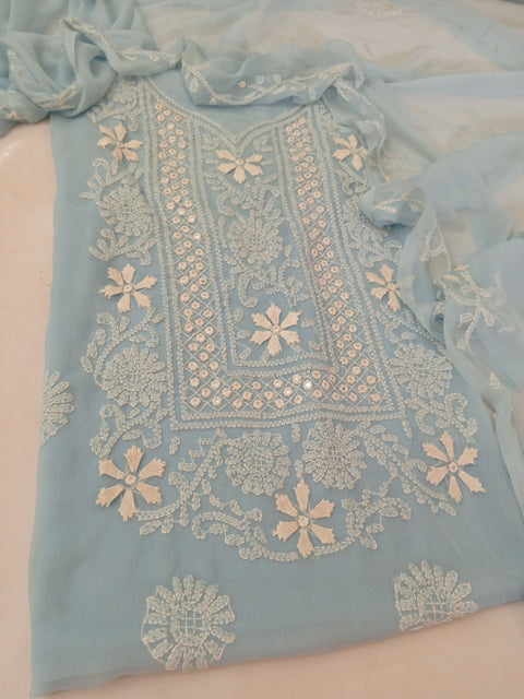 Luxury Chiffon Shadow Mirror Dress