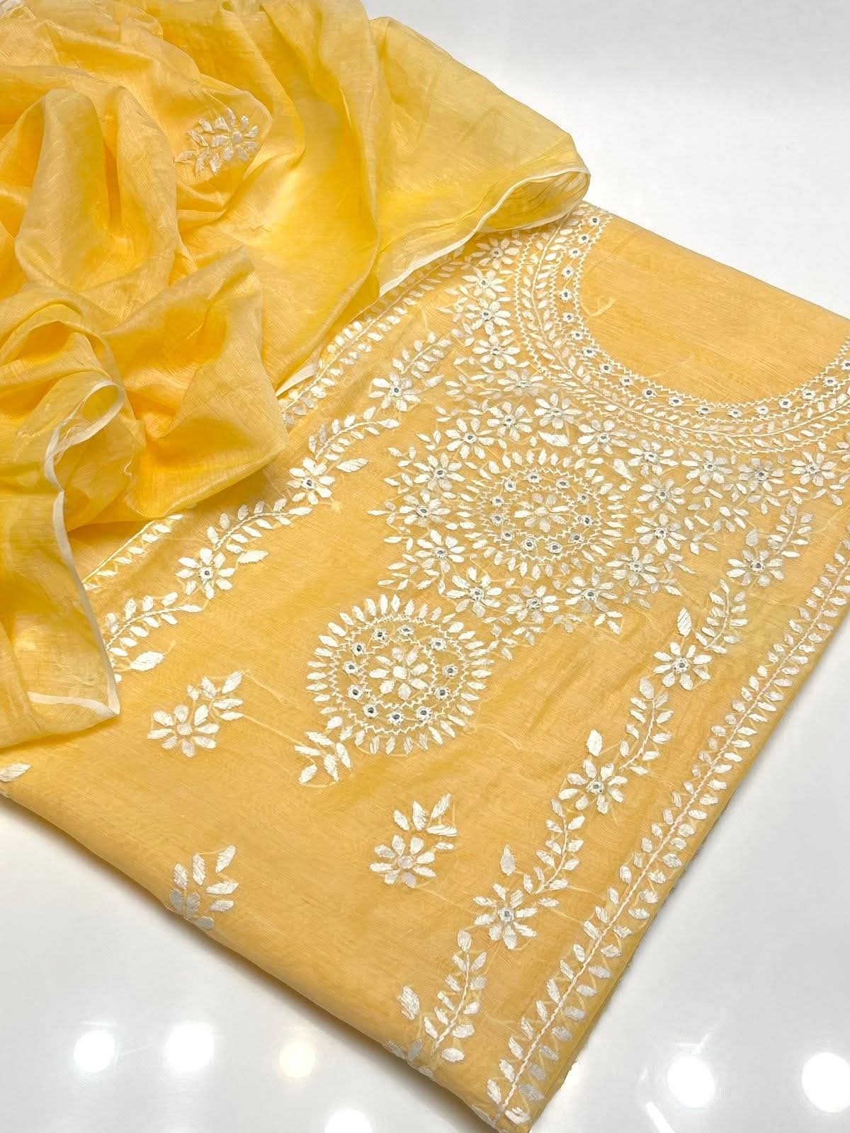 Paper Cotton pakka mirror work