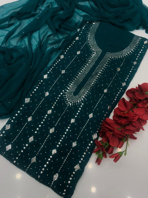 Fancy Exclusive Classic Chiffon Mukesh Work