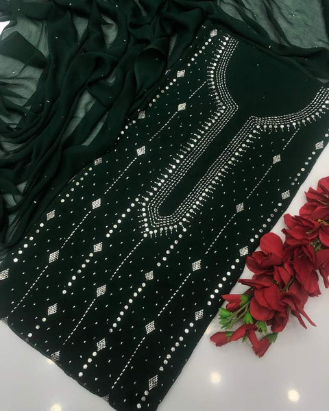 Fancy Exclusive Classic Chiffon Mukesh Work